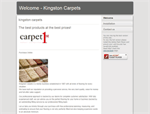 Tablet Screenshot of kingstoncarpets.com